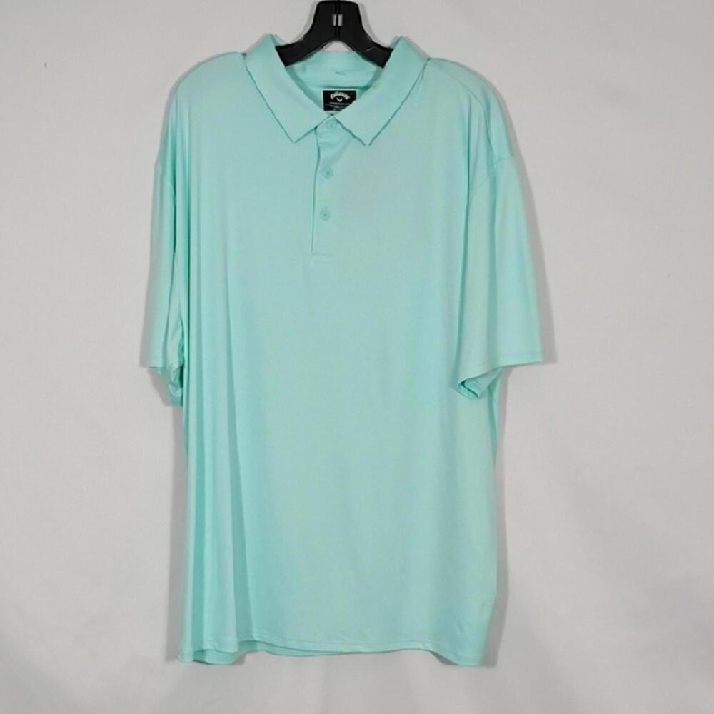 NWT Callaway Premium Limpet Shell Short Sleeve High GG Jacquard Polo Mens Sz XXL